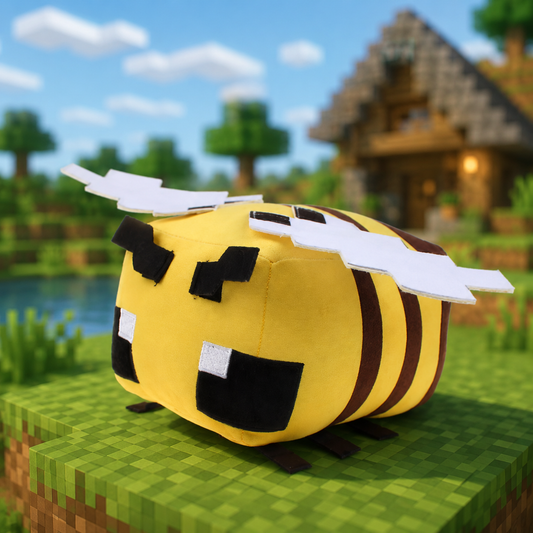 Peluche de Abeja al estilo Minecraft